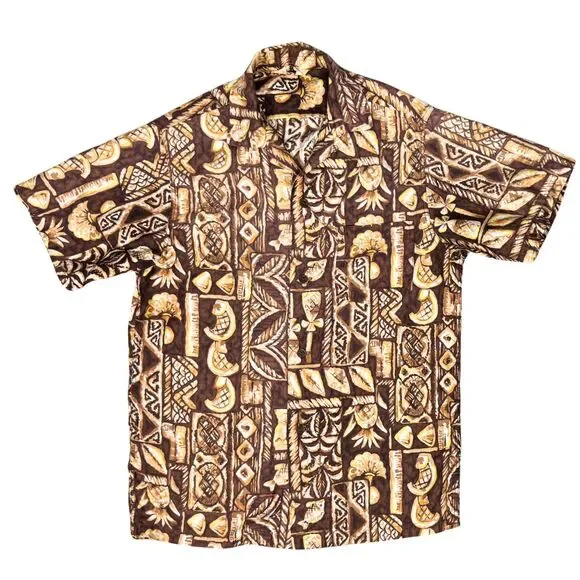 Vintage Kiilani 50s Hawaiian Mens Shirt Floral Pineapple Fish Sz S Honolulu Rare - Picture 3 of 7